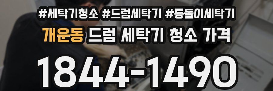 개운동 드럼 세탁기 청소 가격