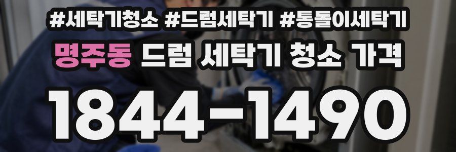 명주동 드럼 세탁기 청소 가격