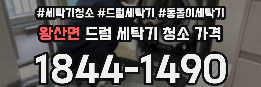 왕산면 드럼 세탁기 청소 가격