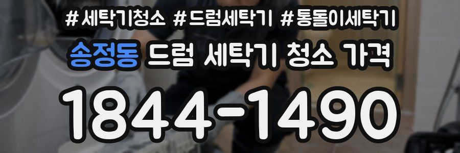 송정동 드럼 세탁기 청소 가격
