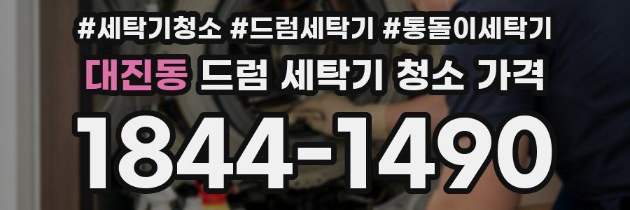 대진동 드럼 세탁기 청소 가격