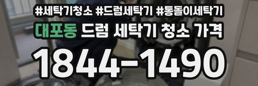 대포동 드럼 세탁기 청소 가격