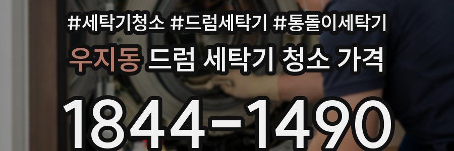 우지동 드럼 세탁기 청소 가격