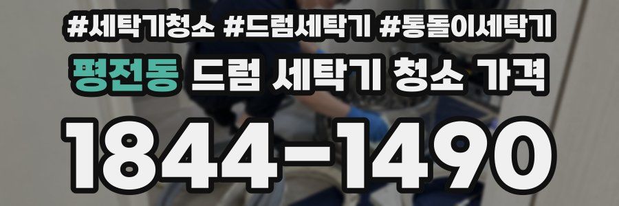 평전동 드럼 세탁기 청소 가격