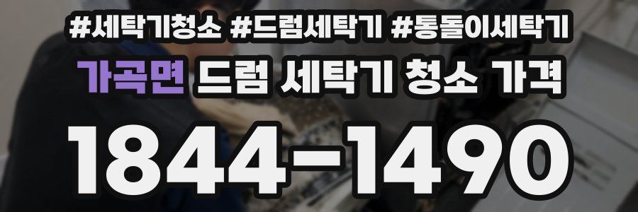 가곡면 드럼 세탁기 청소 가격