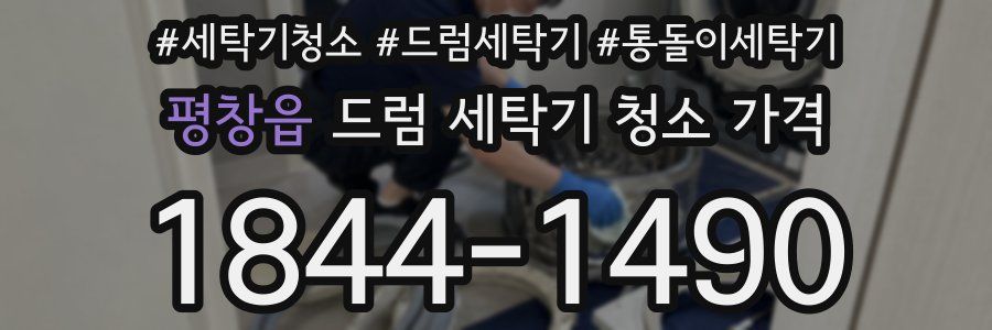 평창읍 드럼 세탁기 청소 가격