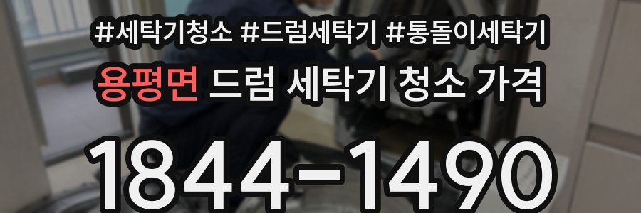 용평면 드럼 세탁기 청소 가격