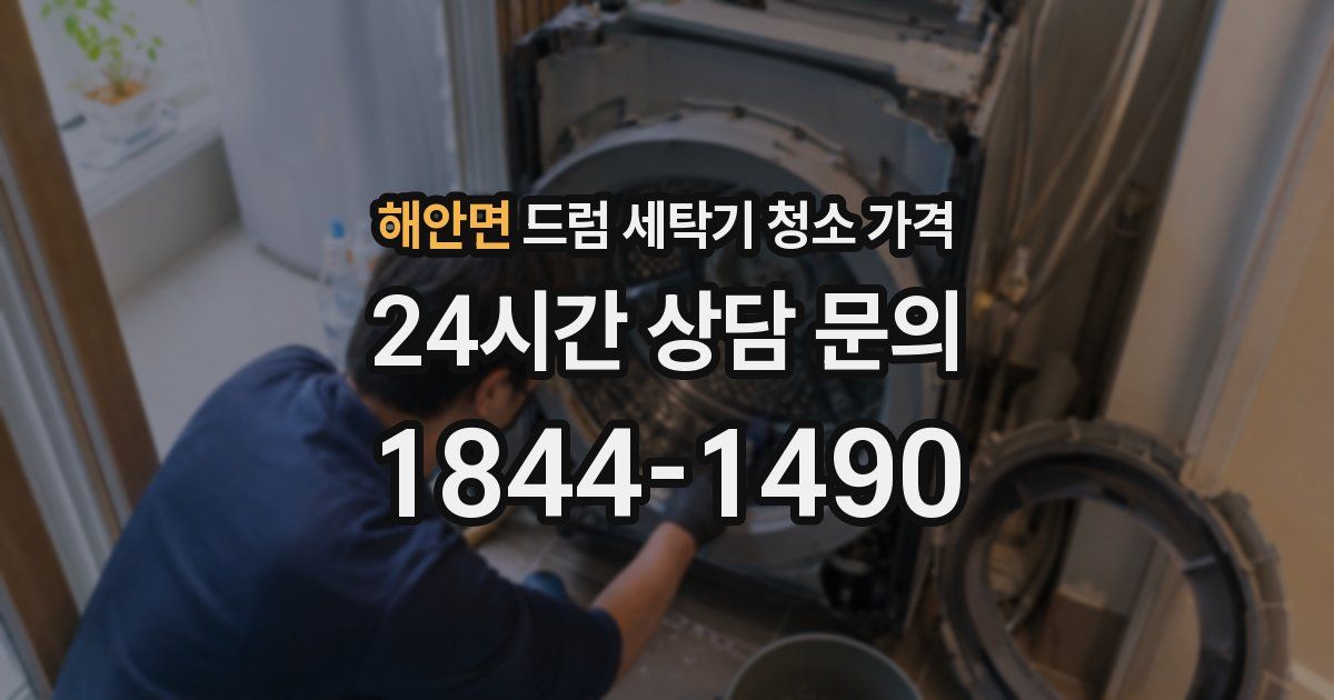 해안면 드럼 세탁기 청소 가격