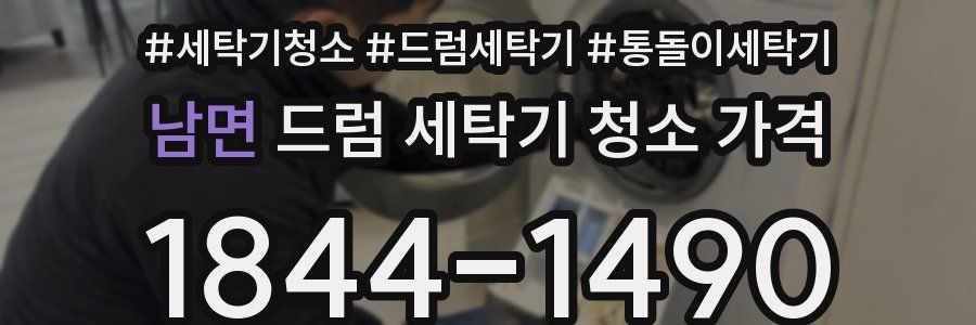 남면 드럼 세탁기 청소 가격