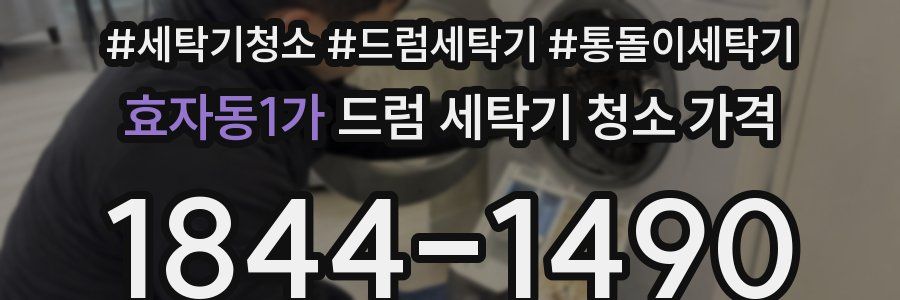 효자동1가 드럼 세탁기 청소 가격