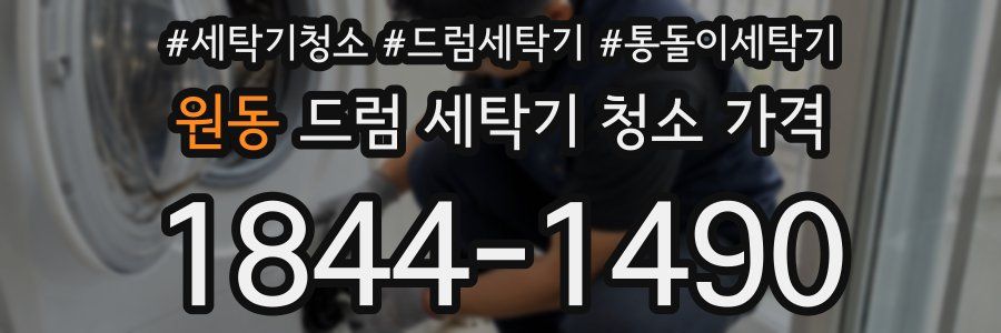 원동 드럼 세탁기 청소 가격