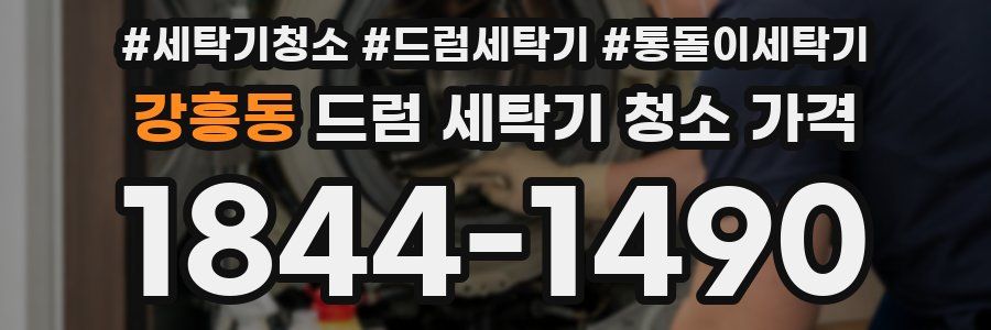 강흥동 드럼 세탁기 청소 가격