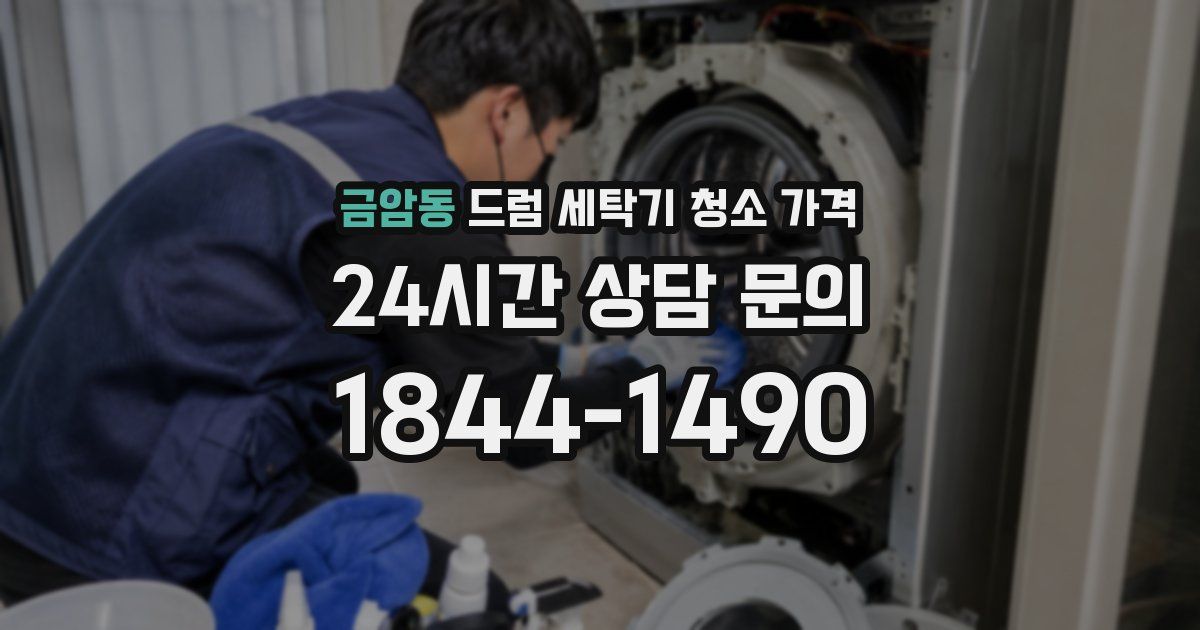 금암동 드럼 세탁기 청소 가격
