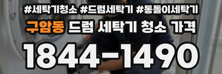 구암동 드럼 세탁기 청소 가격
