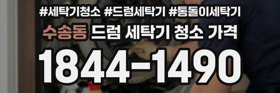 수송동 드럼 세탁기 청소 가격