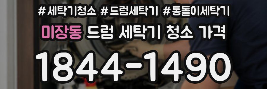 미장동 드럼 세탁기 청소 가격