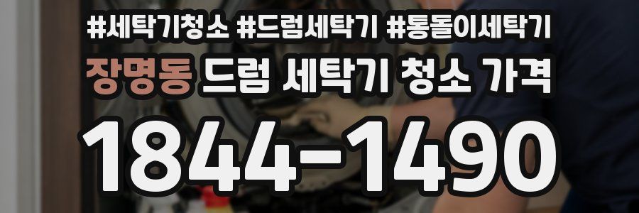 장명동 드럼 세탁기 청소 가격
