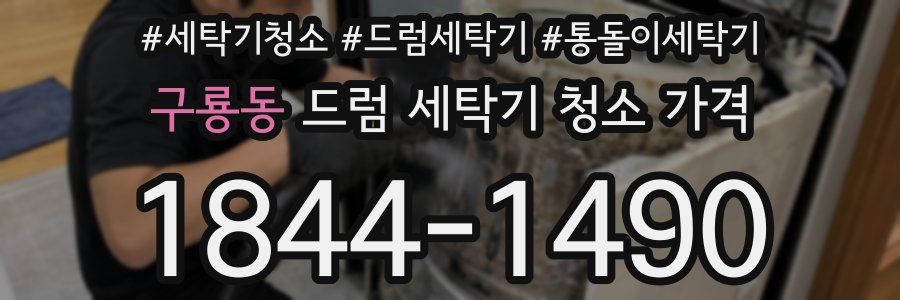 구룡동 드럼 세탁기 청소 가격
