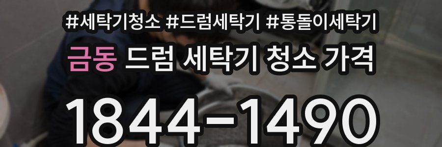 금동 드럼 세탁기 청소 가격