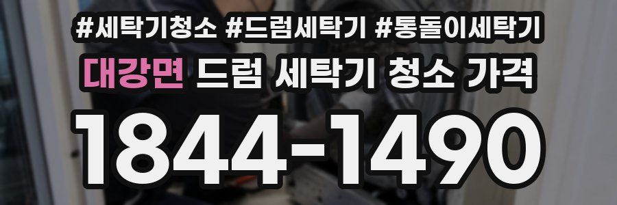 대강면 드럼 세탁기 청소 가격