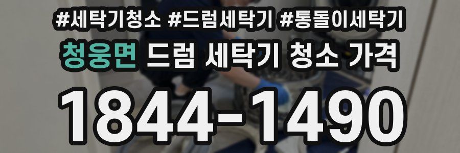 청웅면 드럼 세탁기 청소 가격