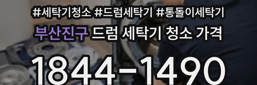 부산진구 드럼 세탁기 청소 가격
