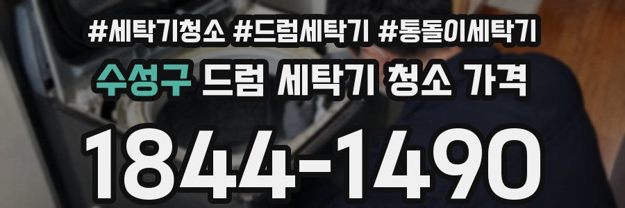 수성구 드럼 세탁기 청소 가격