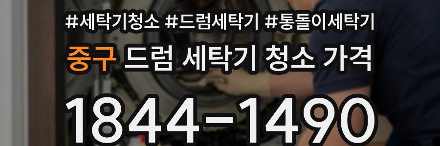 중구 드럼 세탁기 청소 가격