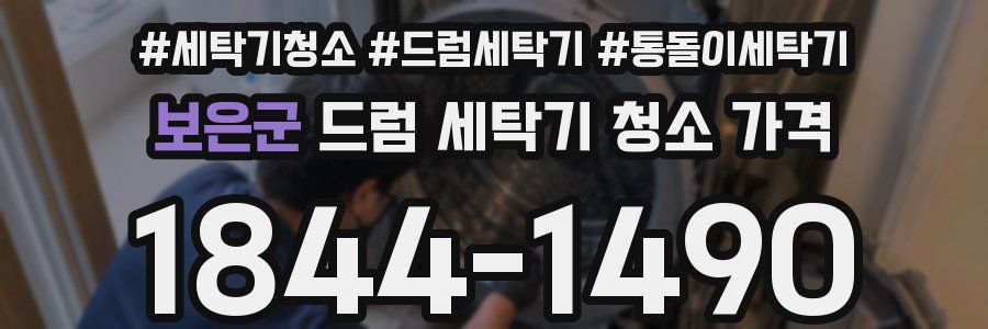 보은군 드럼 세탁기 청소 가격