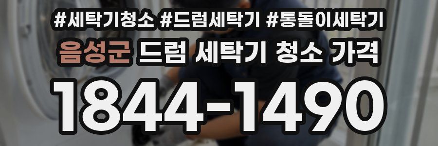 음성군 드럼 세탁기 청소 가격