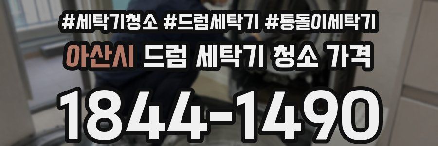 아산시 드럼 세탁기 청소 가격
