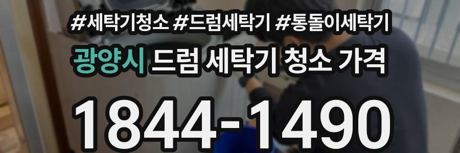 광양시 드럼 세탁기 청소 가격