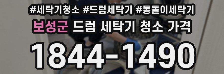 보성군 드럼 세탁기 청소 가격
