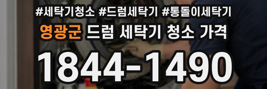영광군 드럼 세탁기 청소 가격