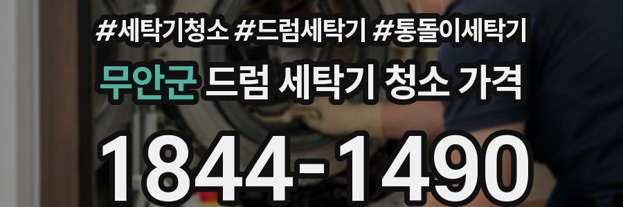무안군 드럼 세탁기 청소 가격