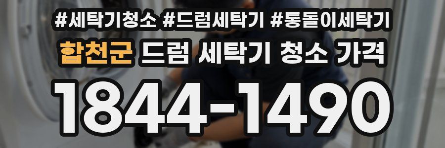 합천군 드럼 세탁기 청소 가격