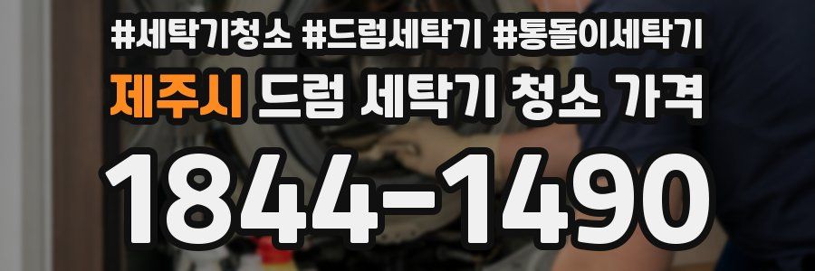 제주시 드럼 세탁기 청소 가격