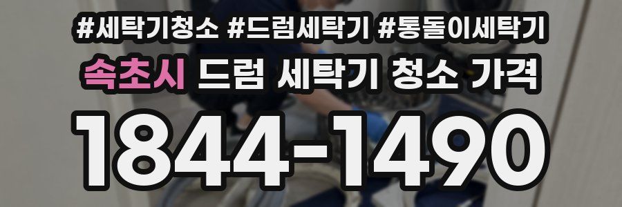 속초시 드럼 세탁기 청소 가격