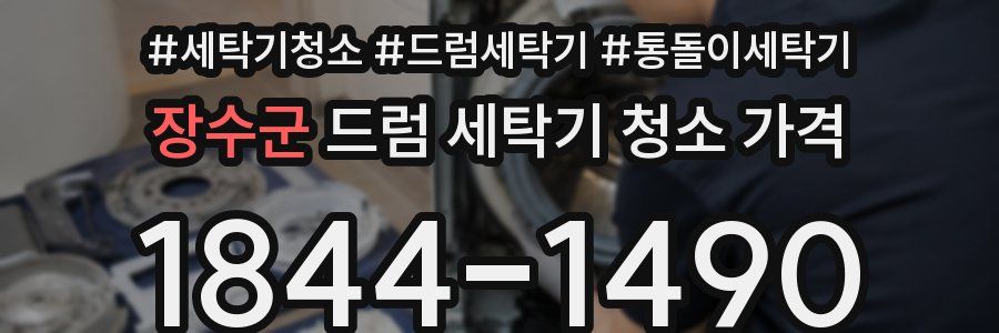 장수군 드럼 세탁기 청소 가격