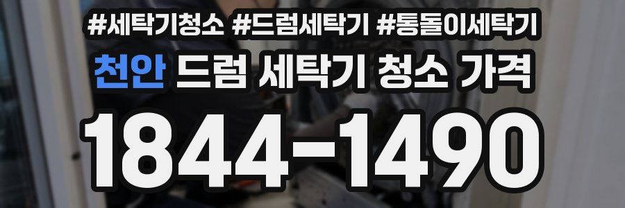 천안 드럼 세탁기 청소 가격