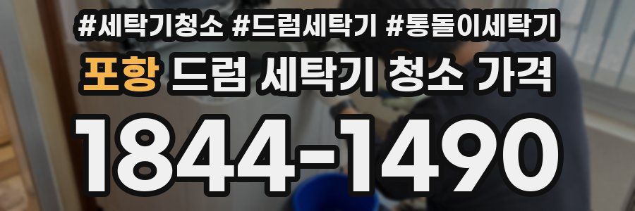 포항 드럼 세탁기 청소 가격