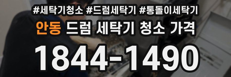 안동 드럼 세탁기 청소 가격