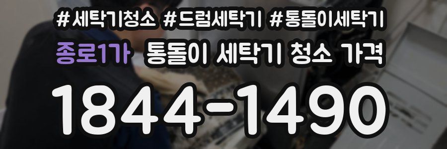 종로1가 통돌이 세탁기 청소 가격