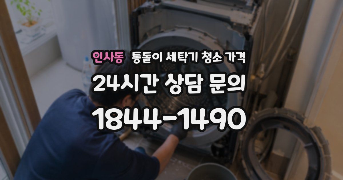 인사동 통돌이 세탁기 청소 가격