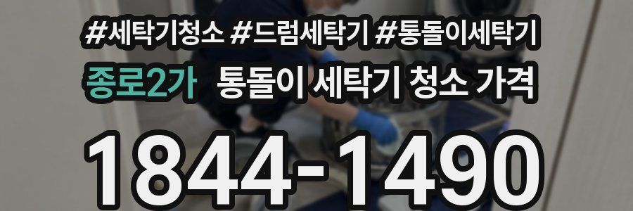 종로2가 통돌이 세탁기 청소 가격