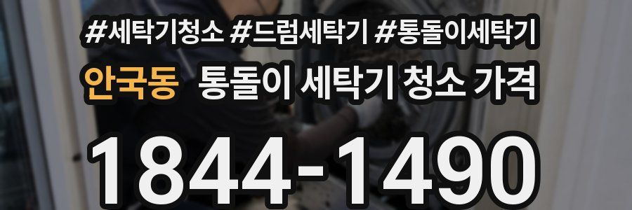 안국동 통돌이 세탁기 청소 가격