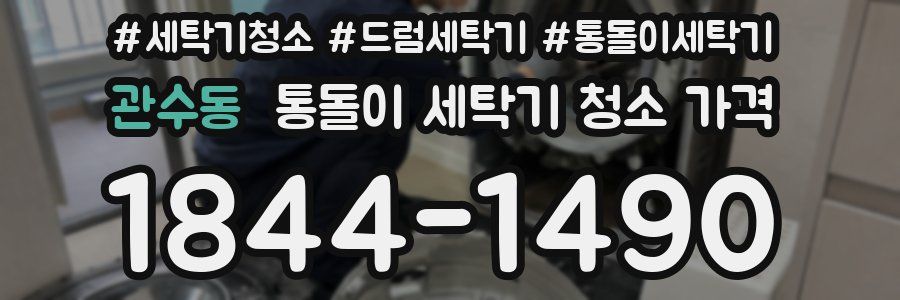 관수동 통돌이 세탁기 청소 가격