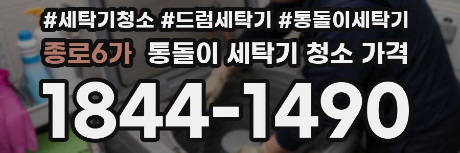 종로6가 통돌이 세탁기 청소 가격