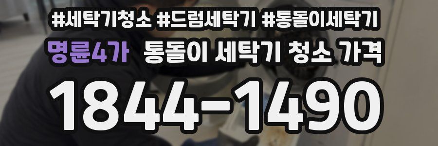 명륜4가 통돌이 세탁기 청소 가격