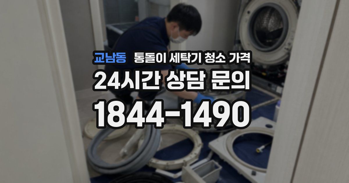 교남동 통돌이 세탁기 청소 가격